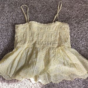 Hello floral tank top